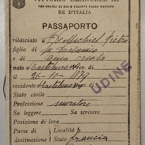 Passaporto numero: 1